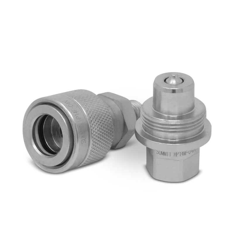 Summit Hydraulics 1/4" 10,000 PSI High Pressure Hydraulic Quick Coupler Set Replaces Enerpac A-630