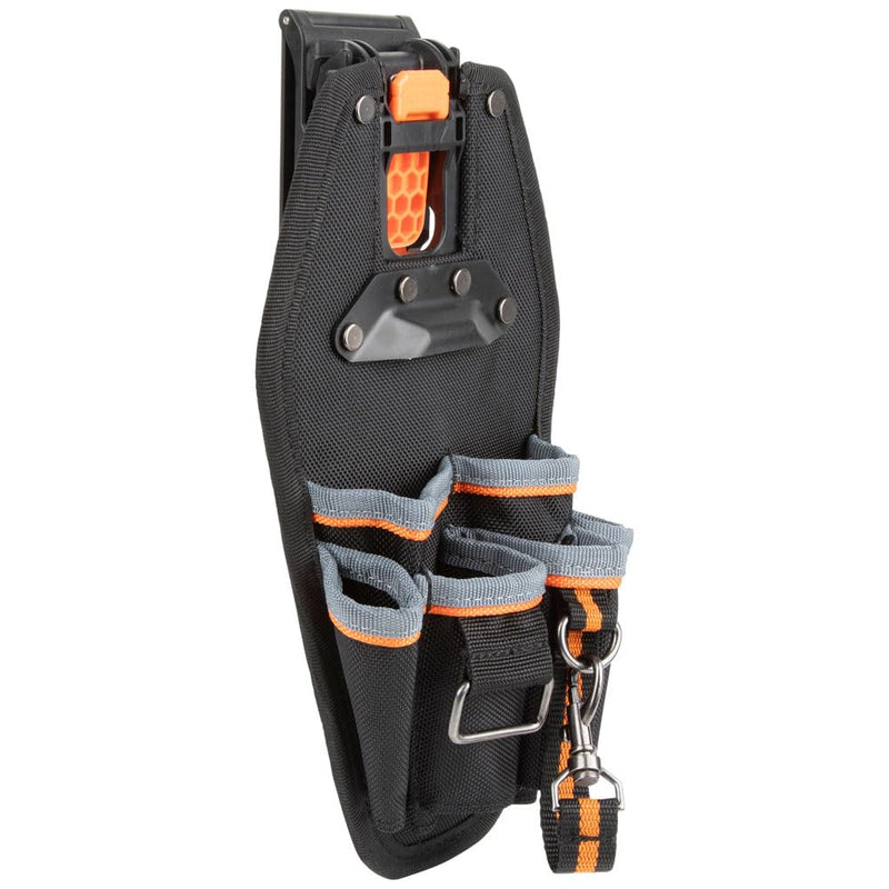 Klein Tools 55834MB MODbox Tool Pouch, Electrician Pouch, Quickly Attach and Release from Tool Belts and MODBox Rail System 161-inches Wide 6-Pocket Pouch