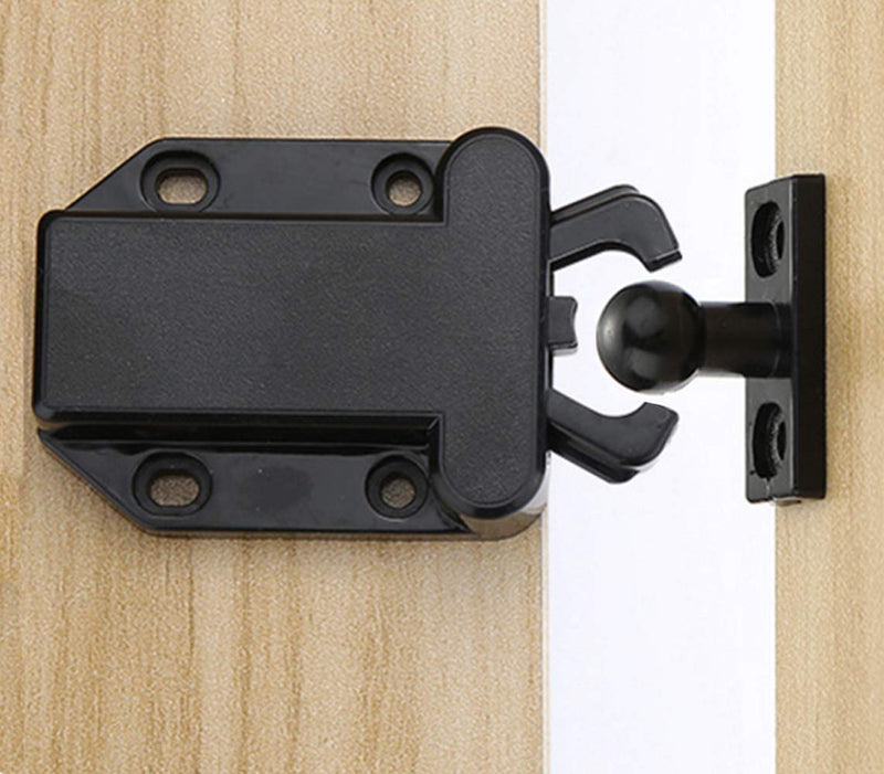 Push Latch Rebound Self-Locking Device, Automatic Pop-Up Function Cabinet Lock, Modern Home Lock (2 Packs)