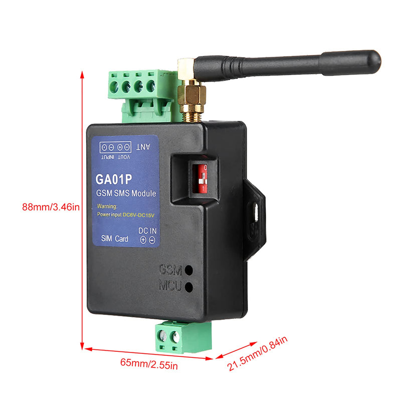 GSM Power Failure Alarm, Send SMS Alert to 6 Preset Phones, Smart & Slim GSM Design Box, Support Connecting Different Sensors