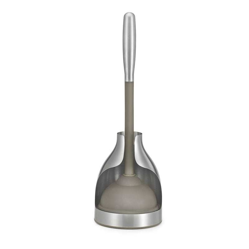 Polder BTH-6318-47T Stainless Steel Toilet Plunger Caddy, Includes Plunger, 5.6" x 19.2"