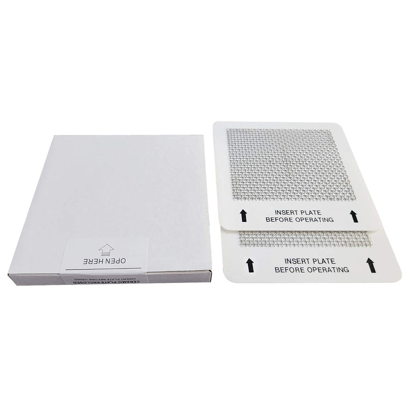 Universal Ceramic Ozone Plates for Generic Ozone Generators Washable Purification Air Purifier, 4.5" x 4.5" Inches Replacement Ozone Plates (2Pack) 2Pack Small