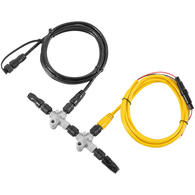 010-11442-00 NMEA 2000 Starter Kit for Garmin ECHOMAP Chirp, ECHOMAP Plus, NMEA 2000 Power Cable, Backbone Cable, Drop Cable with T-Connector and Female Male Terminator