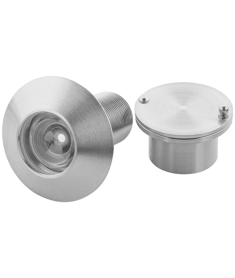 Earl Diamond - Solid Brass Door Peep Holes for Front Door, 220-Degree Door Viewer Peephole with Heavy Duty Rotating Privacy Peephole Cover for 1-21/32" to 2-1/8" Thick Door (Satin Nickel Finish) Satin Nickel Finish