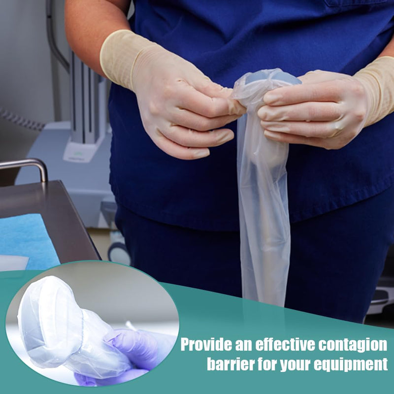 Ultrasound Probe Cover with Adhesive, Latex-Free Sterile Disposable Clear, Individual Packaging, 10/Bx, (5"x48") 5"x48"