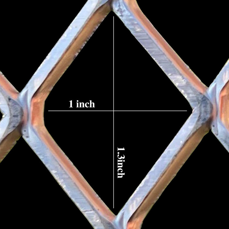 24"X16" 12 Gauge Rhombus Hole 1X1.3 Aluminum Expanded|Expanded Aluminum Sheet for Building Decorative Metal Sheet|Metal Screen Door Protector Perforated 24" X 16" 12Ga Hole 1"X1.3"
