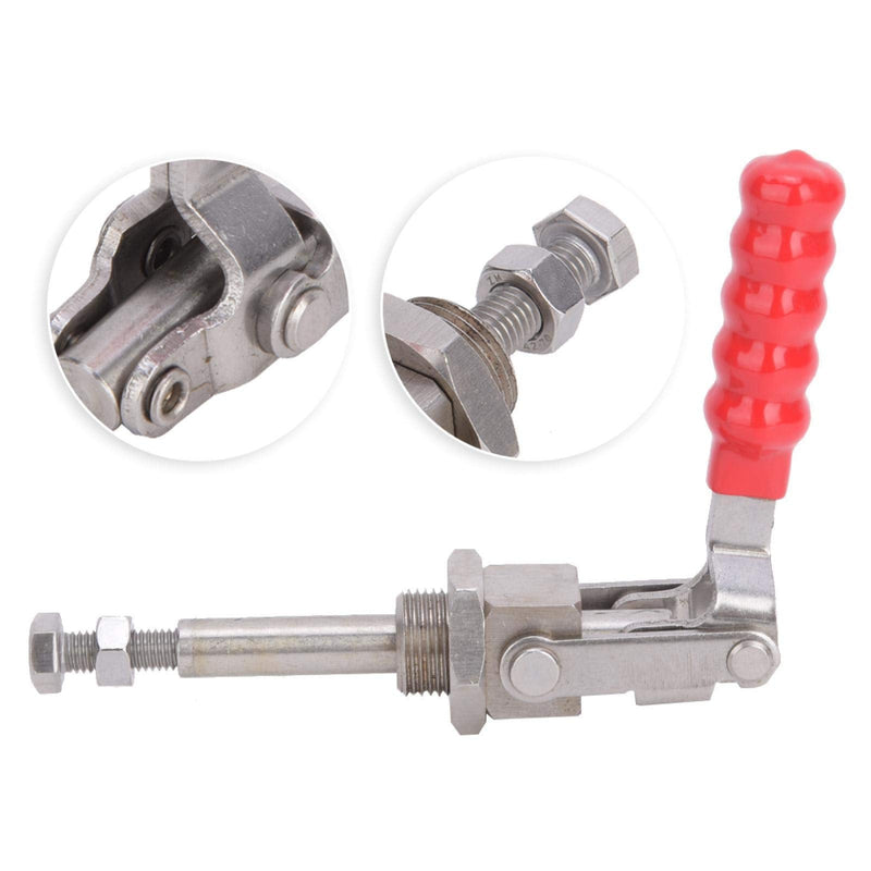 BORDSTRACT 136kg Toggle Clamp, 304 Stainless Steel Toggle Clamp 180 Degree Push Pull Toggle Clamp Gh-36204SS Hand Tool Lightweight Quick Release Tool Push Rod