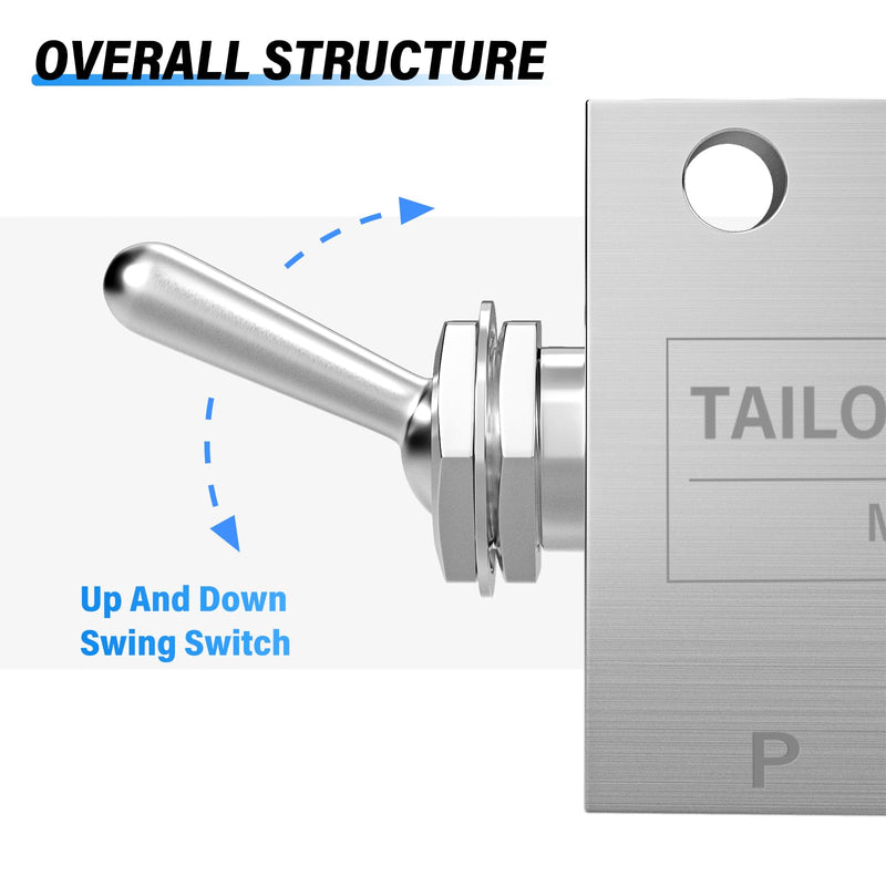 TAILONZ PNEUMATIC 1/8 Inch NPT 2 Position 3 Way Normally Air Mechanical Valve Pneumatic Valve Switching Directional Valve HL-2301 1/8"NPT