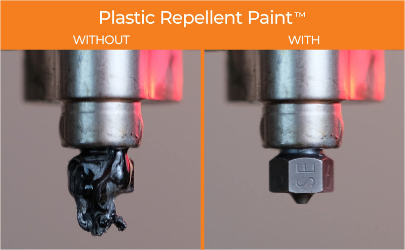 Slice Engineering Plastic Repellent Paint Repels Plastic & Prevents Buildup on the Nozzle | Get Enhanced Print Quality | Hassle-Free Application | Water-Based PTFE Nanosuspension (3 mL - 1 Pack)