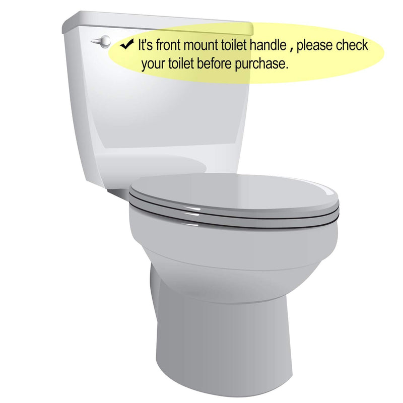 4 Pieces Toilet Tank Handle Flush Lever Replacement Universal Flush Lever Finish Handle for Most Front Mount Toilet