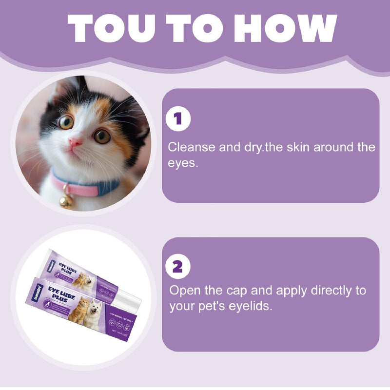 JoanofArc Eye Ointment for Dogs & Cats, Pet Eye Gel Gently Moisturizes Dry Eyes, Portable Daily Care Pet Balm for Pet Dogs & Cats Gentle Care, 0.53 oz/15g