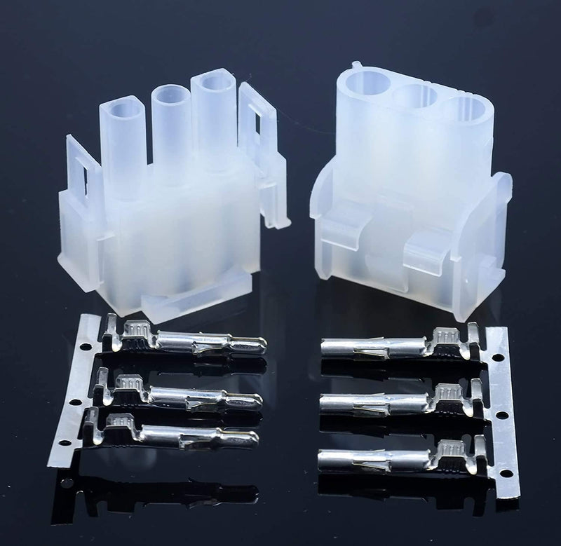 Molex -3 Match Set - (3-Pin) w/14-20 AWG, Wire Connector - 2.13mm D, Latch Lock, MLX™