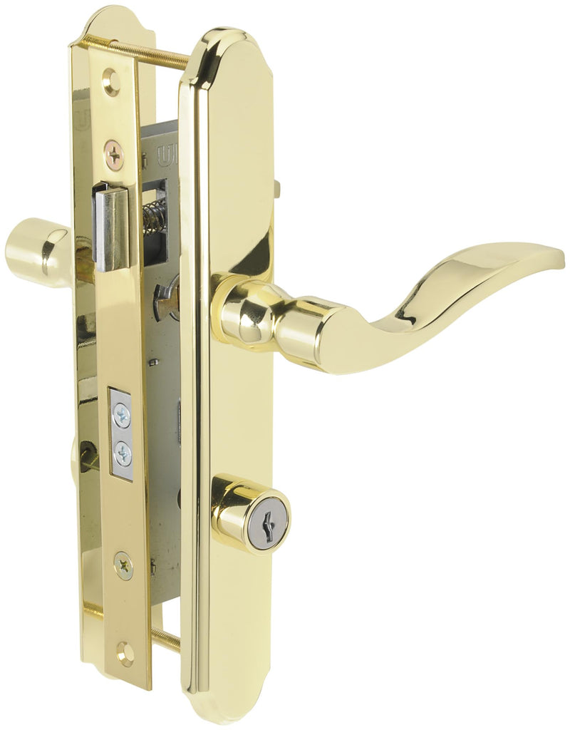 Wright Products - Serenade Mortise Keyed Lever Latch Set, Polished Brass