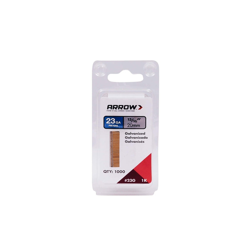 Arrow 23G20-1K Arrow 13/16-Inch Pin Nail, 1000-Pack
