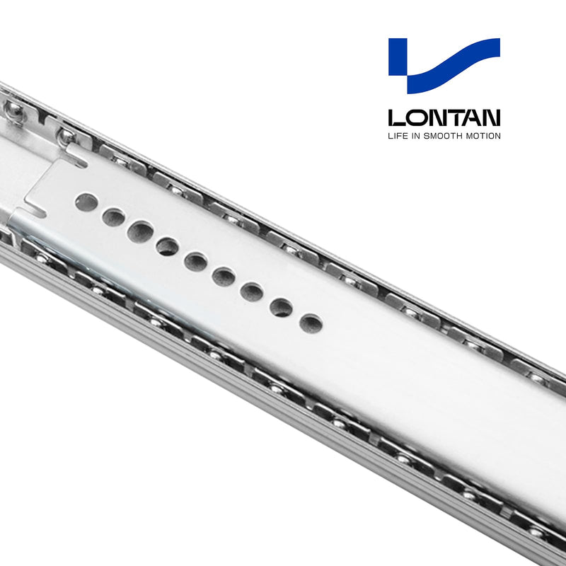 LONTAN 1 Pcs Bottom Mount Centered Drawer Slides for Cabinet & Dresser Drawers 14 Inch Heavy Duty Center Mount Drawer Slides 9.74" Extension Glide Track