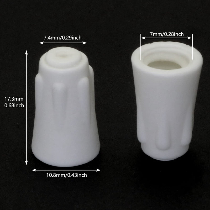12pcs Medium Size 22-10 AWG High Heat Ceramic Twist Caps White Easy-Twist Ceramic Wire Connector