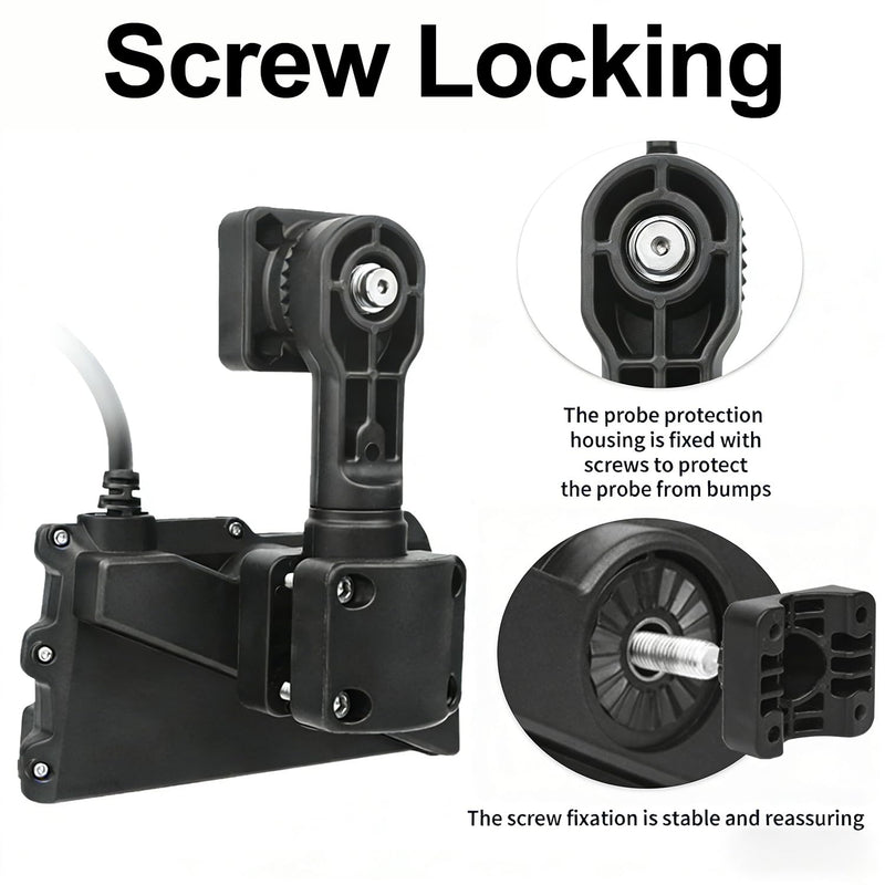 Strg Garmin Livescope LVS34 Transducer 0 Degree Pole Mount, Zero Degree Transducer Pole Mount for Pole & Trolling Motor, Easy Installation - Sturdy and Durable Compatible with Garmin LVS34