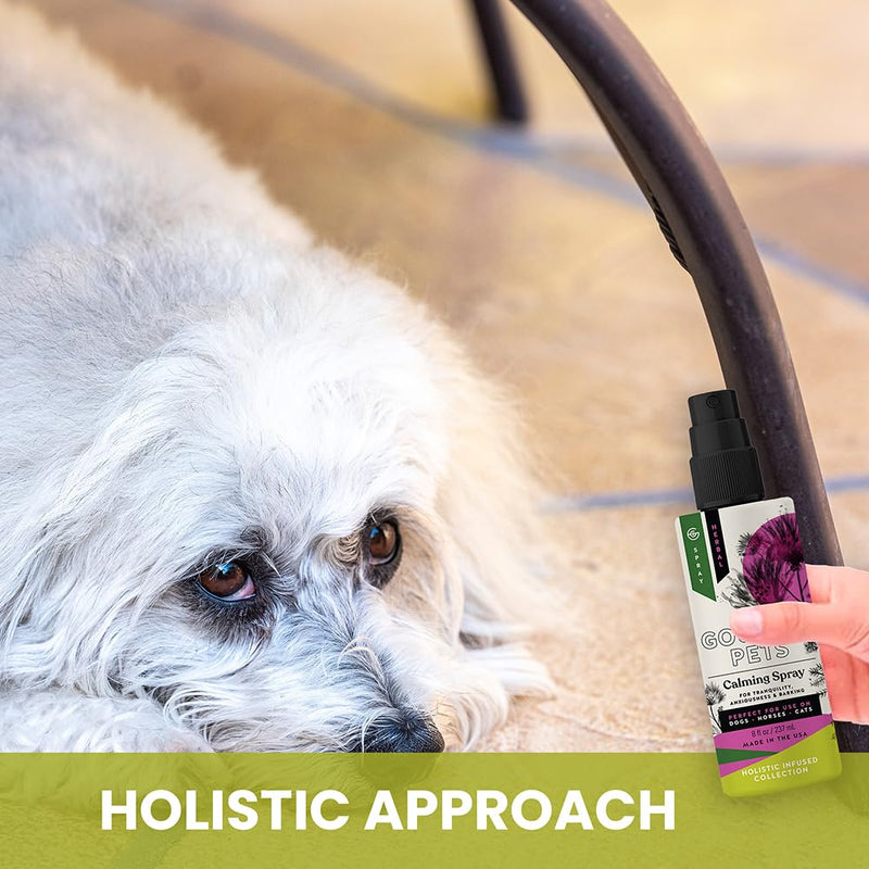 Holistic Natural Derived Calming Pet Spray for Anxiety: Providing Stress Relief: Veterinarian Recommended - Made in USA - 8 oz - PawsPlanet Australia