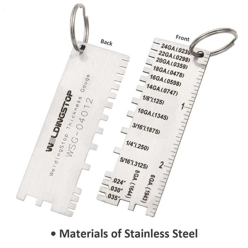 Wire/Metal Sheet Thickness Gauge 229895 Welding Gage Plated Size Inspection Tool [NOT Cheap Stamping Version] 1pc Metal Sheet Gauge