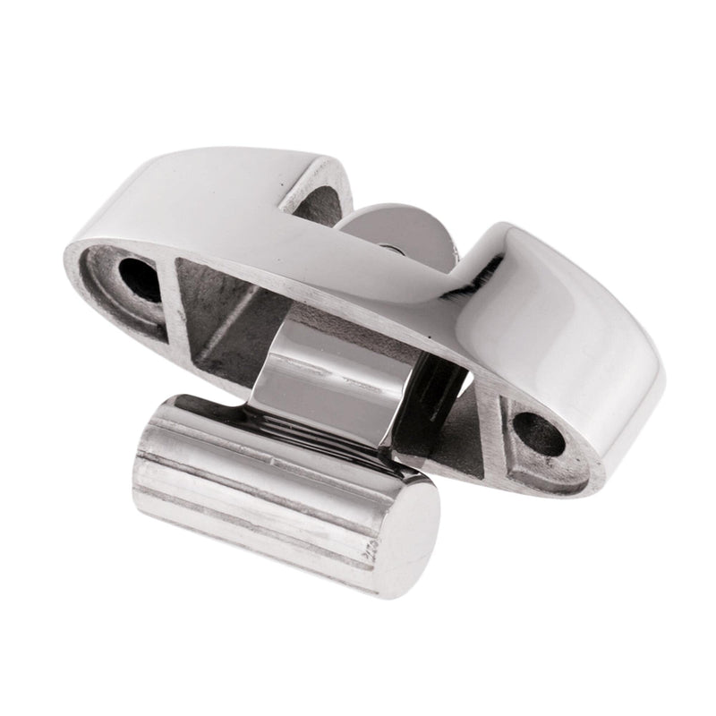 Pair of Marine Swivel Deck Hinges with Rubber Pad, 316 Stainless Steel Bimini Top Fitting for Fishing Boat Canoe Accessories W/Quick Release Pin Type: With Quick Release Pin