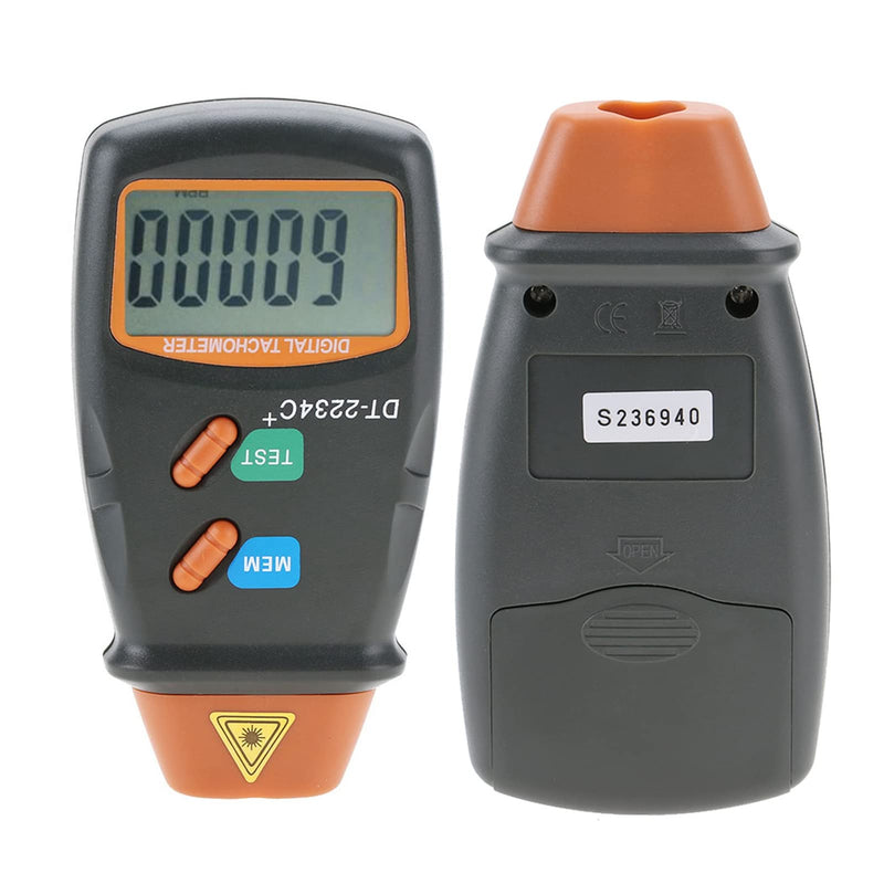 Digital Tachometer, Non Digital Photo Tachometer RPM Meter, with LCD Display, 2.5 to 99, RPM Range