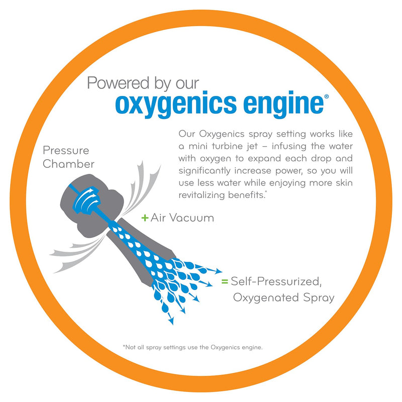 Oxygenics Voyage RV 4-Setting Brushed Nickel Handheld Shower Head