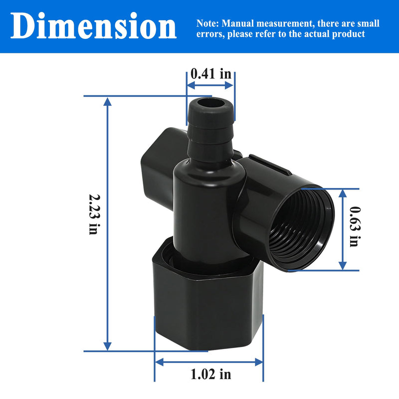 2Pcs BU100505-KIT Upper Supply Assembly, with Metal Buckle, Compatible with 503, 503H, 504 Series Pressure Assisted Toilet Flushing Systems
