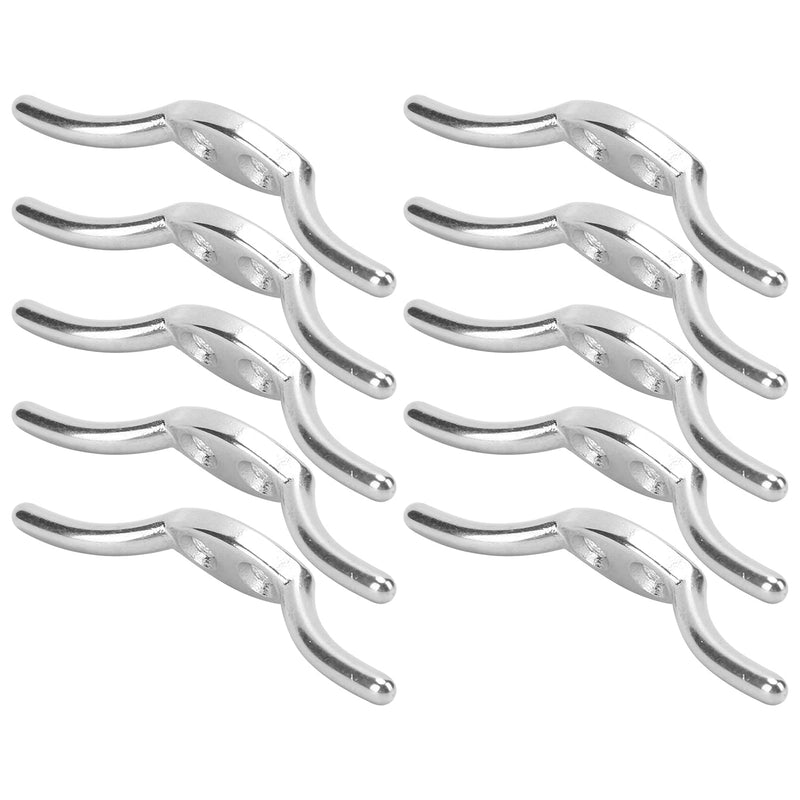 VGEBY Rope Cleat, Stainless Steel Durable 2 Inch Boat Cleat with Mounting Screw for Boaters Sailors Homeowners Flagpole Marine Use