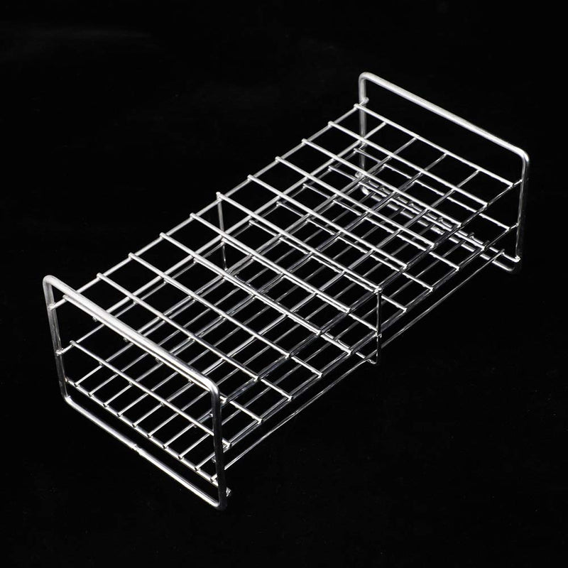 Stainless Steel Test Tube Rack Holes with Handle, Medical Test Tube Holder, Sterilizable at 121℃