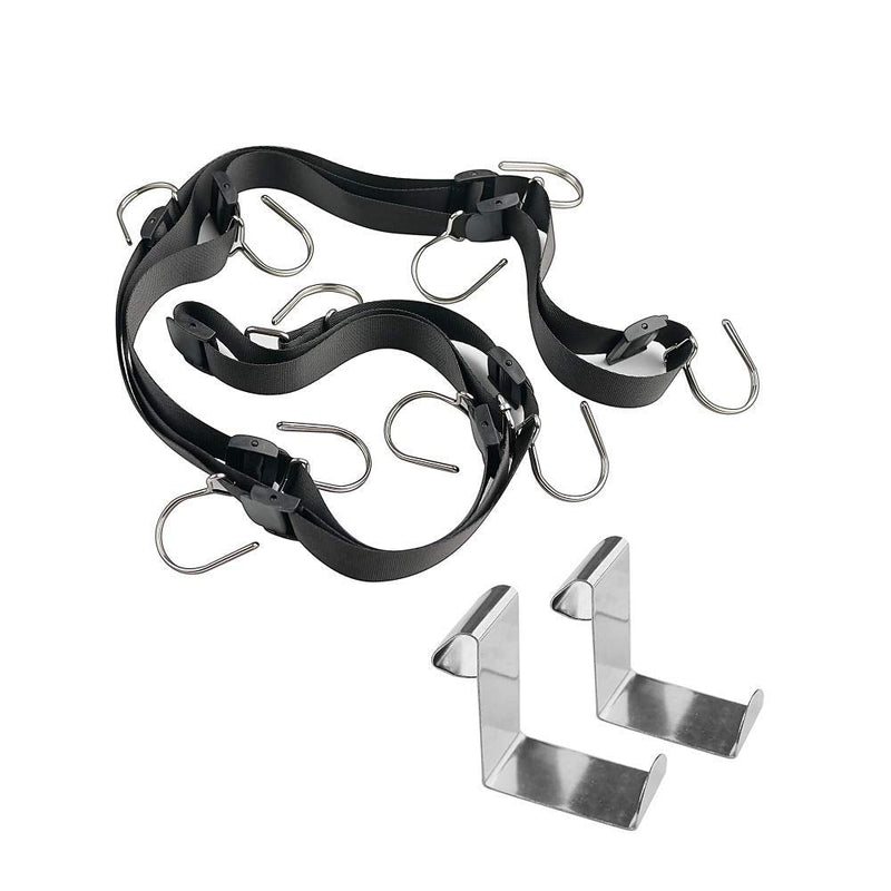 INOGIH Bag-Organizer Rack-Purse Handbag-Hanger Holder-Storage Over The Door Closet(Rack for Handbags/2 pcs Hold 20 Bags) Black 2 Pack