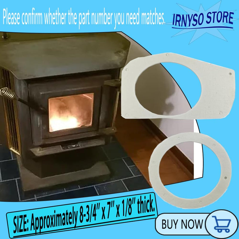 Replacement Pellet Stove Combustion Blower Gasket Housing and Motor Gaskets 20072 PU-CBM，GPU-CMG，PU-CBMG fits Englander Summers Heat Timber Ridge Stove