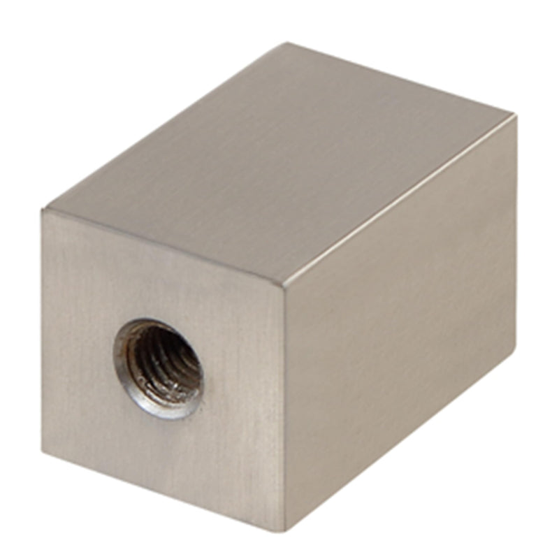 ASPEN CREATIVE 24031-22 Rectangular Cube Finial for Lamp Shade, 2 Pack, Brushed Nickel