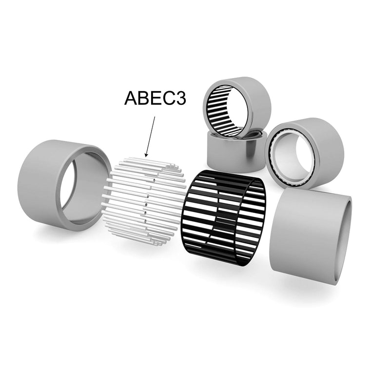 uxcell 10 Pcs HK0608 Needle Roller Bearings One Way Bearing 0.26 x 0.44 x 0.31 Inch, ABEC 3 Chrome Steel Bearing