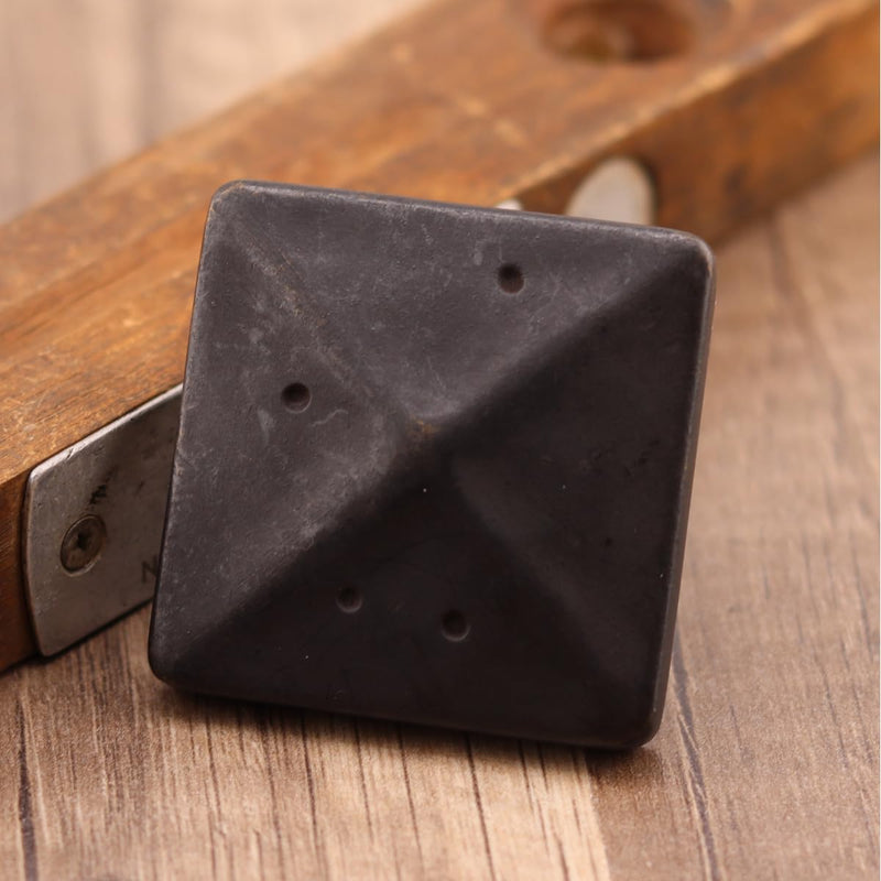Bedrock Square Knob 1.75", Rustic Bronze, 5-Piece Set 1.75" Knob