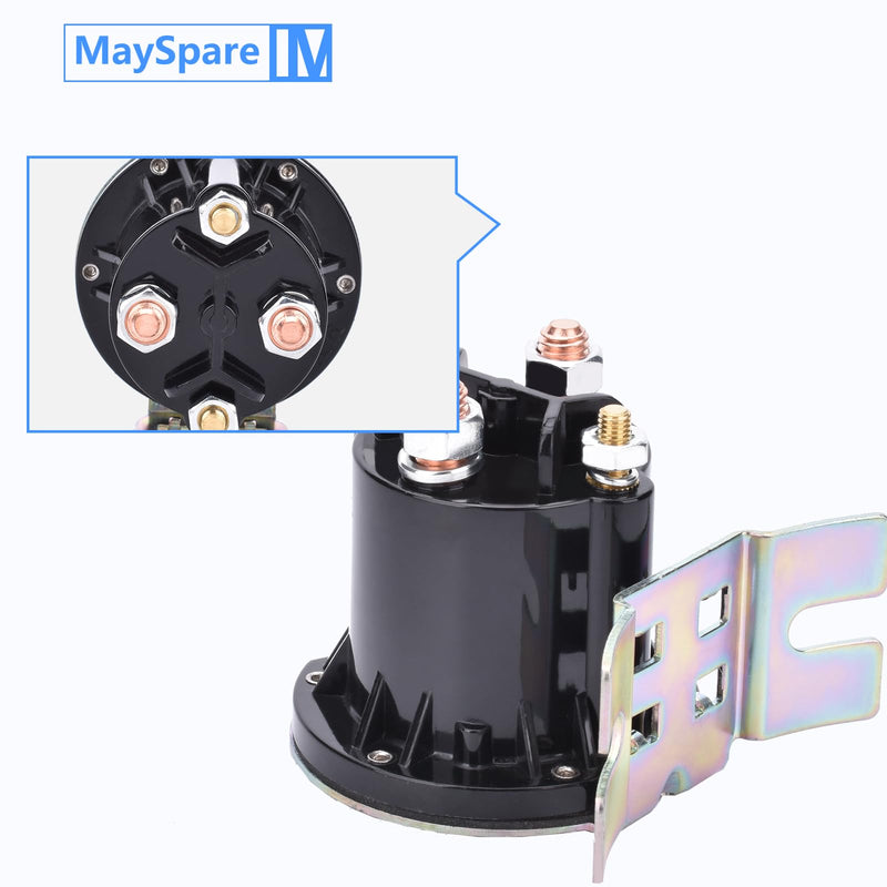 MaySpare Solenoid Relay Switch 12 Volt 4 Terminal Trombetta PowerSeal Solenoid 150 Amp Intermittent Duty DC Contactor, 684-1261-212, 684-1251-212