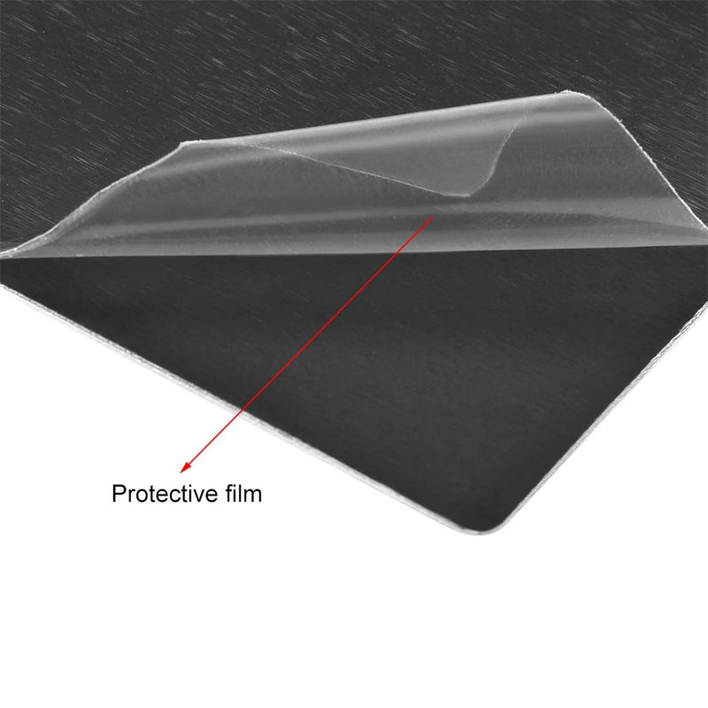 uxcell Blank Metal Card 100x50x1mm Anodized Aluminum Plate for DIY Laser Printing Engraving Black 10 Pcs