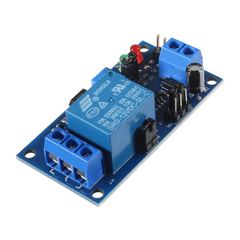 3Pcs DC 12V Delay Relay Module Electronics Delay Relay Turn On Off Switch Module with Timer Adjustment Potentiometer Delay Module LED Indicator