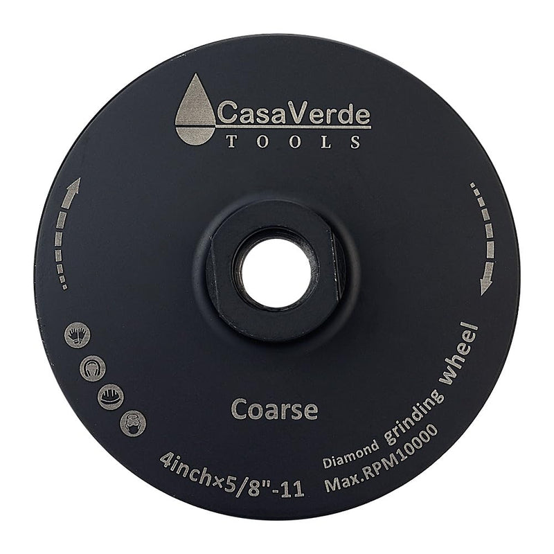 Casaverde 4" Resin Filled Diamond Cup Wheel,Granite Cup Wheels with Coarse Grit for Granite,Marble and Engineered Stone