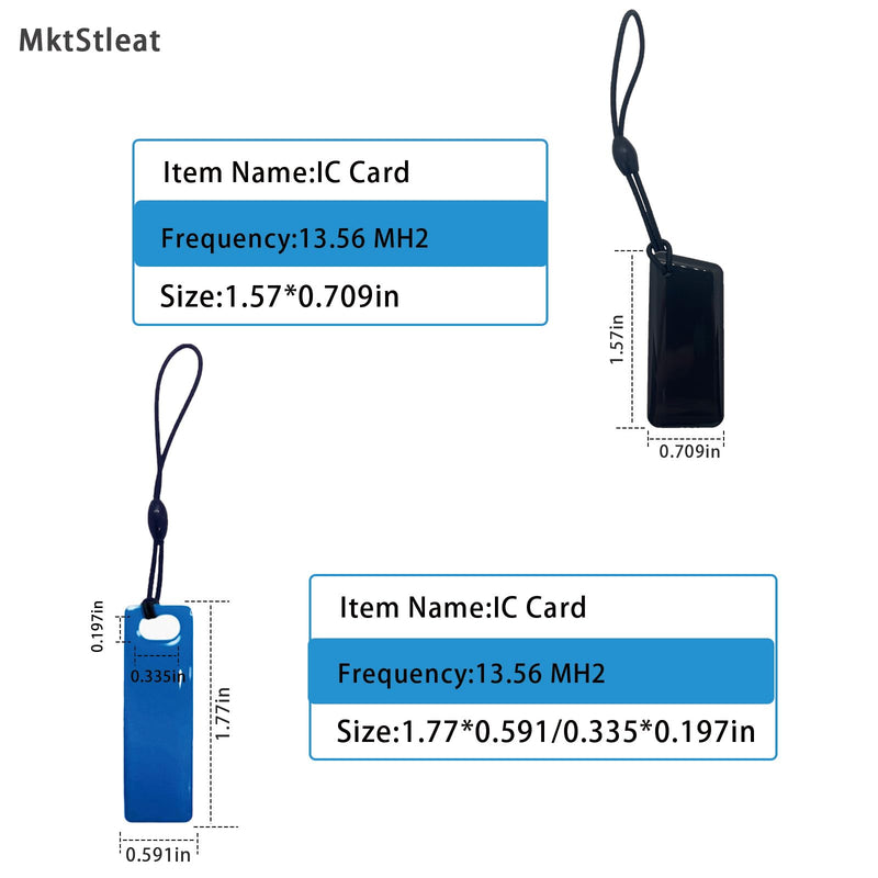 I C Card Fob Lock Door, I C Card Smart TT Lock Key, I C Cards, T uya Key Cards, 8 Packs thinner mixed