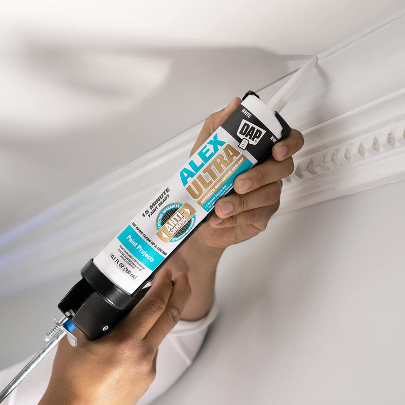 DAP Alex Ultra Advanced Latex Sealant, White, 10.1 Oz (7079818200)