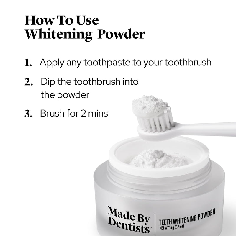Teeth Whitening Powder - Remineralizing Tooth Powder with Advanced Whitening Formula with Pap, Hydroxyapatite, and Diamond Powder - Non-Abrasive Teeth Stain Remover for Instant Results