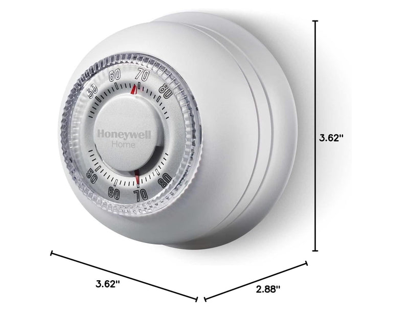Honeywell Home CT87K1004 The Round Heat Only Manual Thermostat Thermostat Round