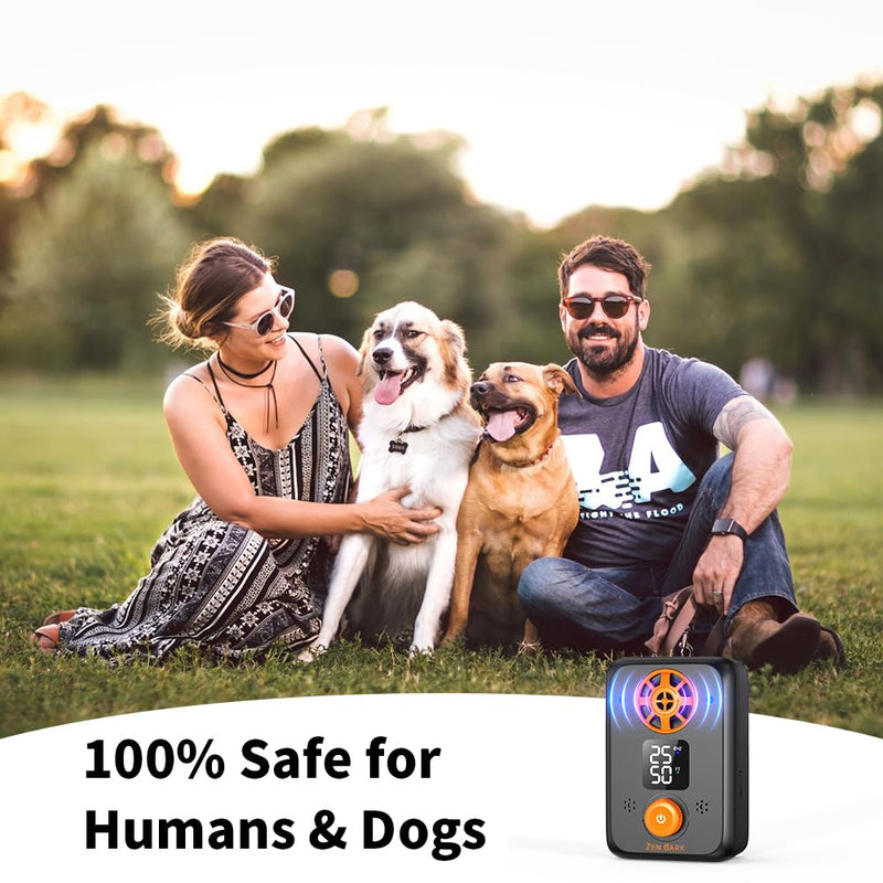 Anti Barking Device, 50FT Ultrasonic Dog Barking Control Devices, Rechargeable Dog Bark Deterrent Devices Bark Box for Outdoor/Indoor Dog Use, 3 Modes Dog Barking Silencer Safe for Dogs & People