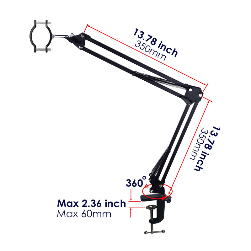 48MP 4K 1080P HDMI USB Digital Camera Electronic Microscope C Mount Lens Ring Stand Spot Light for Phone Repair Soldering Tools(Only Ring Stand)