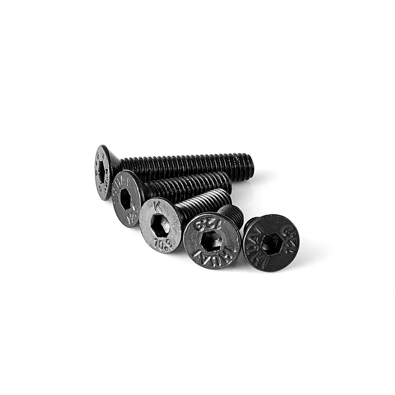 M3 x 6mm 8mm 10mm 12mm 16mm Flat Head Socket Cap Screws Countersunk Bolts, 10.9 Grade Alloy Steel, Black Oxide Finish, Metric Allen Hex Drive, Fully Threaded, Assortment Kit 250PCS M3 x 6/8/10/12/16mm(250PCS)