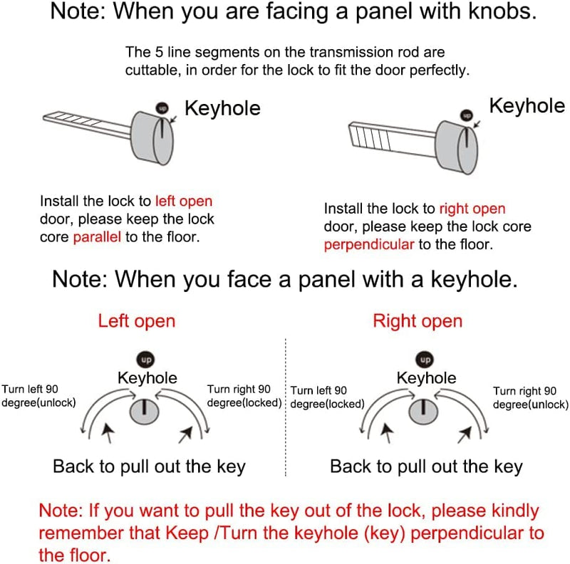 LWZH 6.3" Matte Black Privacy Pocket Door Lock Hardware, Invisible Recessed Handle Latch with Keys, Sliding Door Mortise Lock, Double Barn Door Lock Furniture Hardware 1 Pack