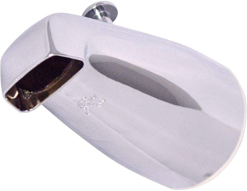 Tub Spout with Push and Pull Diverter, 3/4 inch to 1/2 inch IPS Face Bushing, 5-1/4 inch Length, Chrome Finish