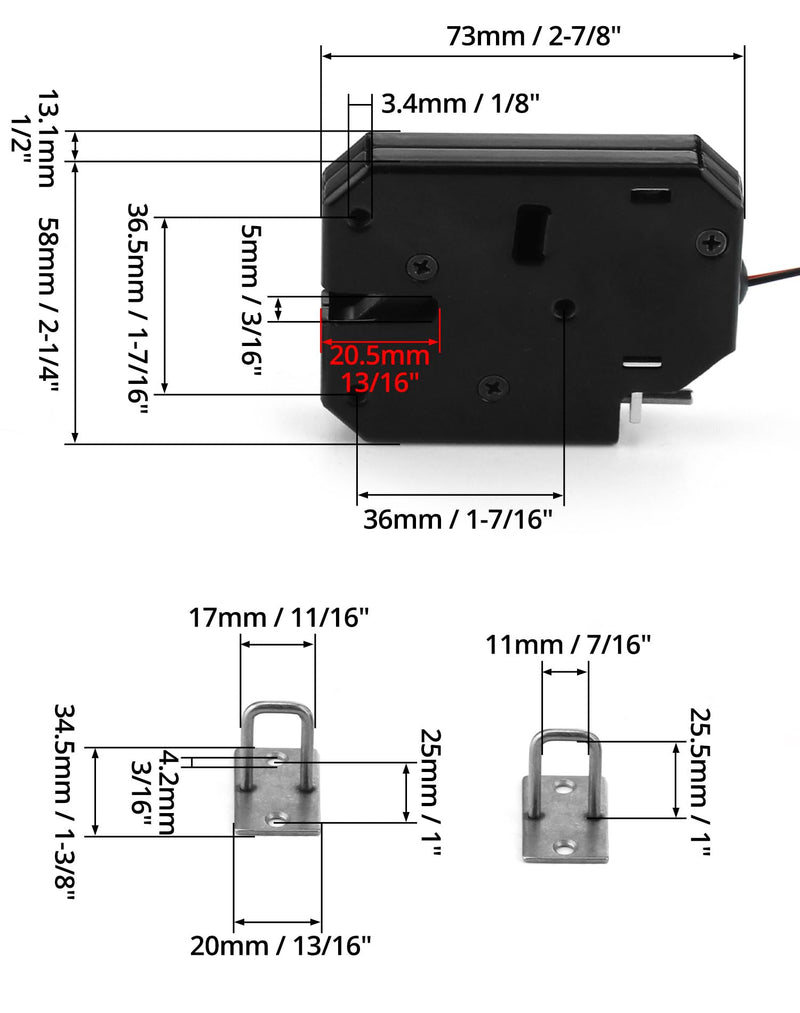 QWORK Carbon Steel Electronic Cabinet Lock - Secure and Convenient Locking Mechanism for Storage Cabinets, Mailboxes