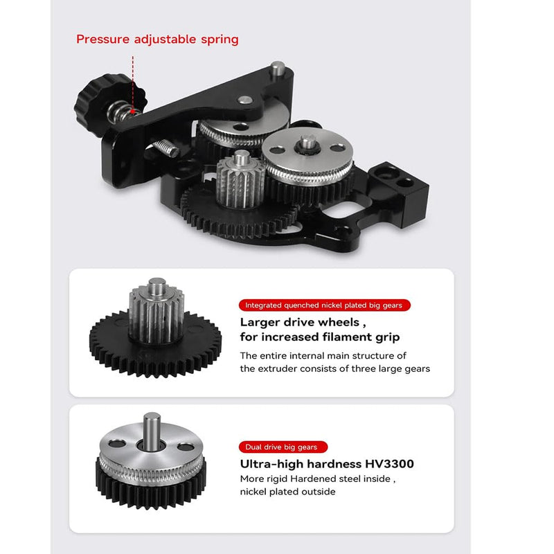 Ender3 Extruder for Ender3/ Ender3 V2/CR10/ CR10S 3D Printer Extruder HGX-LITE Reduction Gear Motor Ender3 V2 Direct Drive Upgrade Kit