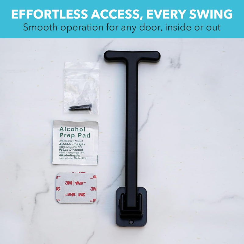 Manual Door Closer - Accessible - Swivels - Interior/Exterior (Black ABS) ABS-Black